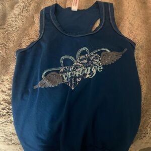 Dark Blue Vintage top